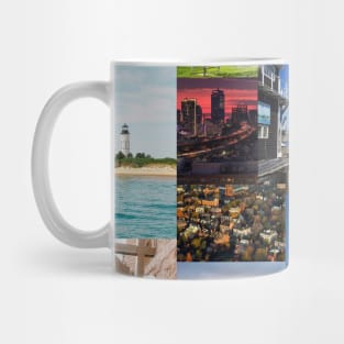 massachusetts aesthetic collage Mug